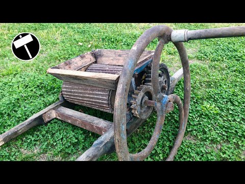 Antique and Broken Grape Crusher Restoration