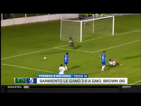 Sarmiento vs Guillermo Brown 2-0 | goles y resumenes | NACIONAL B DE ARGENTINA  23/02/18