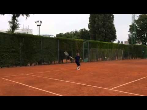 Simon Norrman 9 years old playing tennis