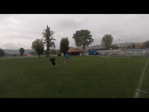 Einfaches Torschusstraining nach Doppelpass