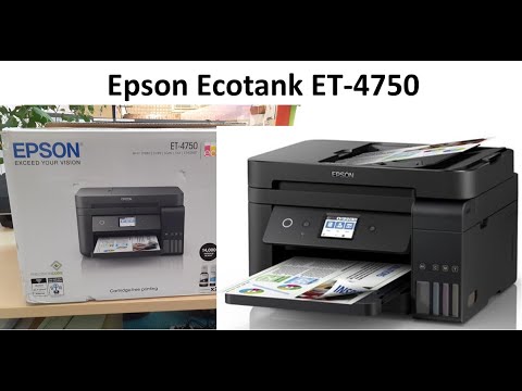 Epson Ecotank ET-4750 Initial Setup and Commissioning