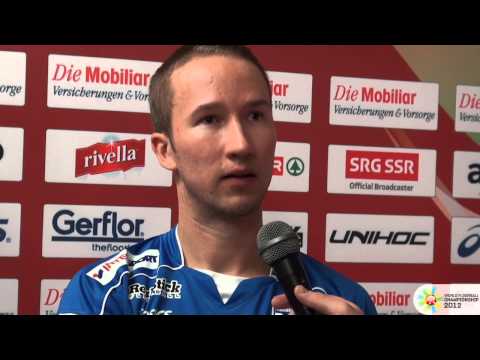WFC 2012 Group D - Interview FIN Oscar Hänninen