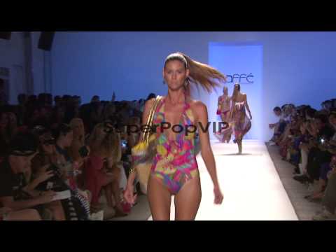 Models walk the runway at Caffe Swimwear - MBFW Miami Swi...