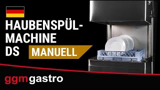 Lave-vaisselle à capot – Manuel – 6,52 kW – avec pompe de détergent et de rinçage