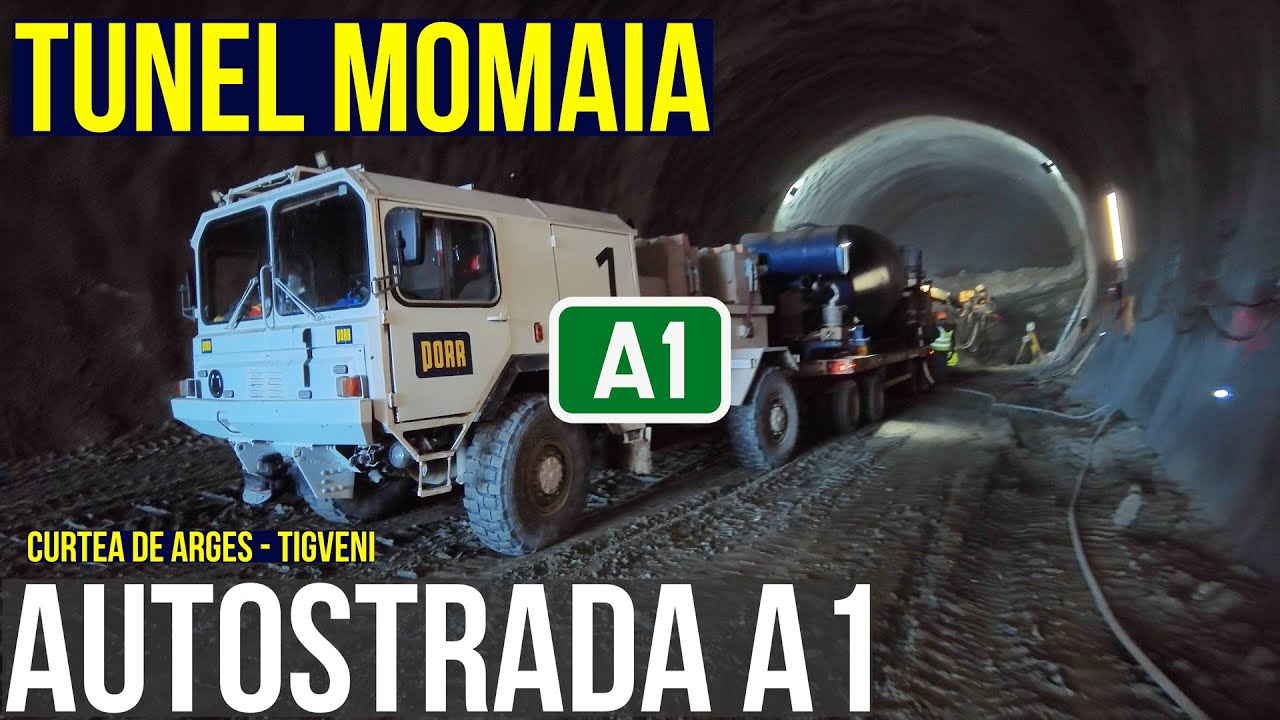 AUTOSTRADA A1 Sibiu Pitesti | Sapaturi Tunel Momaia Curtea de Arges - Tigveni