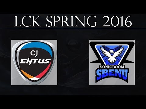 CJ vs SBENU G2 | CJ Entus vs SBENU Sonicboom Game 2 (04.03.2016) | LCK Spring 2016