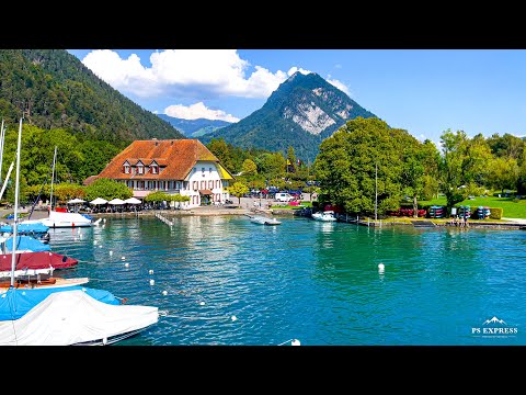 Interlaken Switzerland - Thun Thunersee Boat Tour 4KHDR