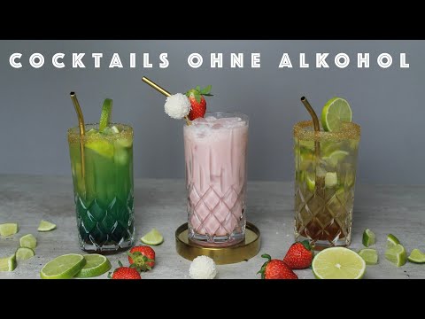Top 3 Cocktails ohne Alkohol | Ipanema | Blue Ipanema | Coconut Kiss | schnelle & einfache Cocktails