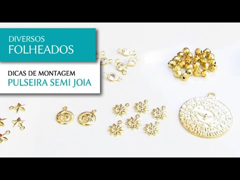 Novos Acessórios Folheados para Montagem de Semi Joias - Pedra Mística