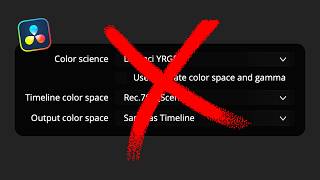 You're wrong about Resolve timeline color space