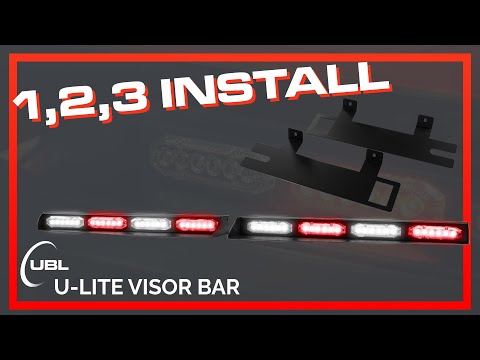 How to Install a UBL U-Lite Visor Light || 3-Step Tutorial