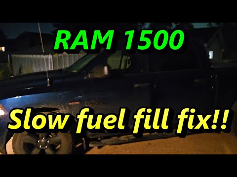 RAM 1500 Slow gas fill - what worked for me!