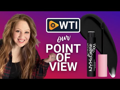 NYX PROFESSIONAL MAKEUP Lip Lingerie XXL Matte Liquid Lipstick - Naughty Noir (Black) - WTI product video review