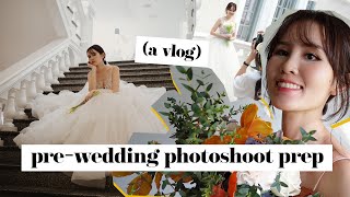 pre-wedding photoshoot: gown try-ons, makeup trial etc.