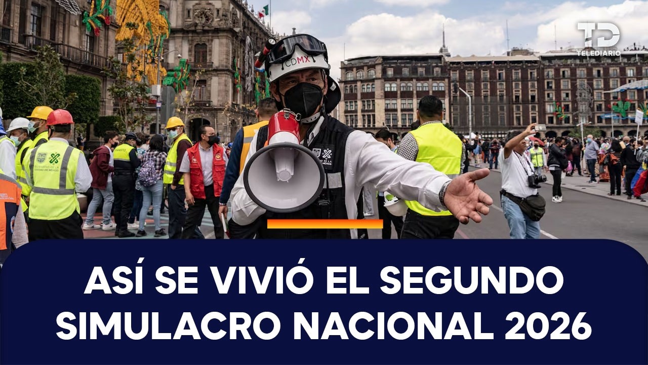 Segundo Simulacro Nacional 2026 deja dos personas afectadas en CdMx