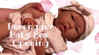 Unboxing Berenguer Boutique 15" Baby Girl Doll With Blue Eyes and Deluxe Pink Accessories