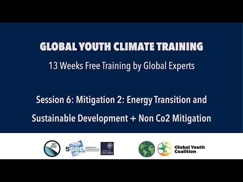 Global Youth Climate Training | Session 6 | Mitigation 2