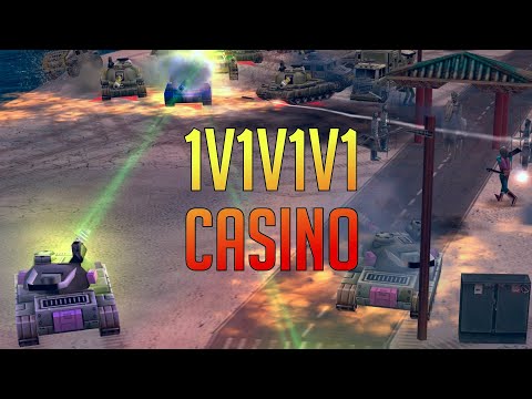 1v1v1v1 Casino 4 Player Balanced Map - Generals Zero Hour