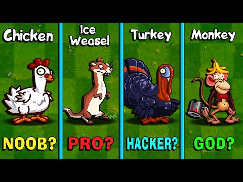 PvZ 2 Every PEASHOOTER Plants vs Team Animal Zombie LEVEL 50 - Who Will Win?
