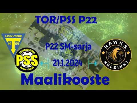 Maalikooste Loviisan Tor/PSS - Hawks (P22 Sm-sarja 21.1.2024)