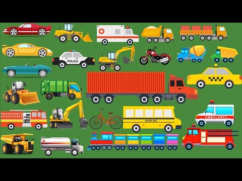 Learning Street Vehicles Names and Sounds for Kids | Video for Kids