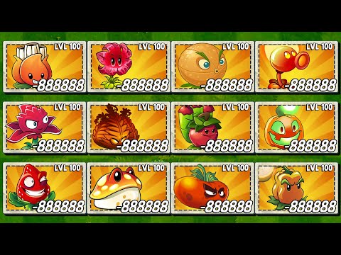 Tournament ORANGE & RED Plants - Who Will Win? - PvZ 2 Plant vs Plant