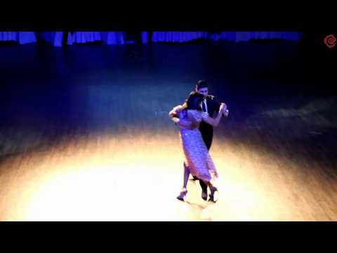  Sebastian Jimenez  and  Maria Ines Bogado  are  dancing  at  White Nights tango festival  in  2015