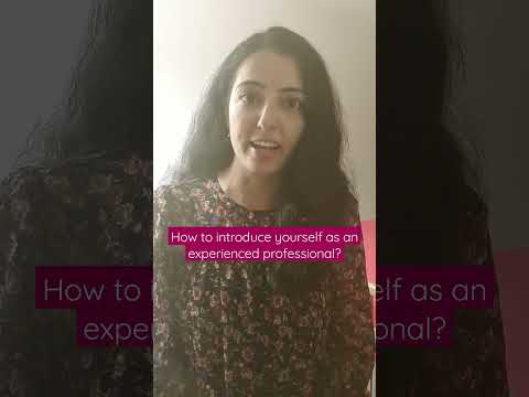 How to introduce yourself as an experienced prof in an interview #interviewtips #introduceyourself