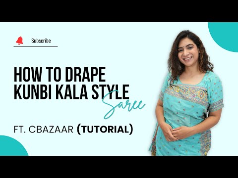 How to Master Draping the Iconic Kunbi Kala Saree ? | Traditional Indian Drape Tutorial By Cbazaar