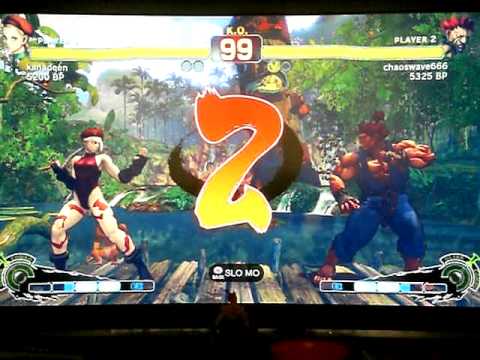 chaoswave666 [Akuma] vs kanadeen [Cammy] SUPER STREET FIGHTER - Japanese Online Ranked Matches