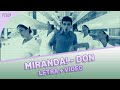 Miranda! Don (Letra + Video Oficial)
