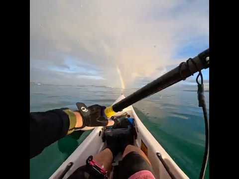 Nice rainbow! #surfski #rainbow #arcenciel #newzealand