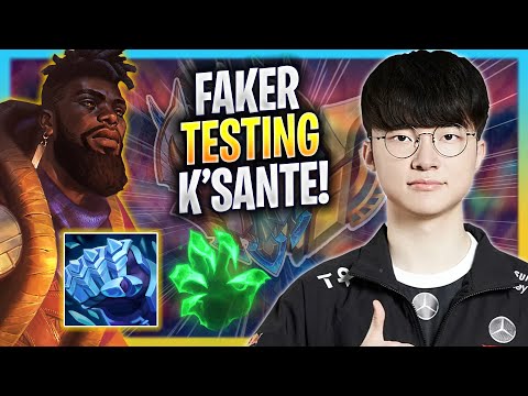 FAKER TESTING K'SANTE IN KR SOLOQ! - T1 Faker Plays K'sante MID vs Yone! | Season 2023