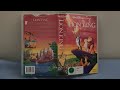 Opening Closing To The Lion King 1994 Original Film WDHV VHS New Zealand 1995