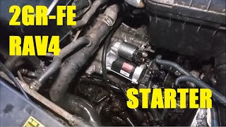 How to Replace the Starter - Toyota 3.5-liter V6 2GR-FE RAV4 Sienna Highlander Camry RX350 ES350
