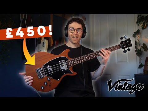 Viantage REVO Series 'Callan' Bass Guitar  Mahogany image 5