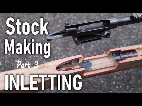 Inletting the Action - Making a Military Rifle Stock Part 3