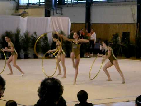 Lea GRS fevrier 2009 - 2eme en equipe