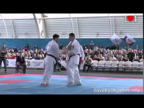 Четвертьфинал в тяжелом весе. Чемпионат России IFK 2015. (Масленников Николай - Лушин Николай)