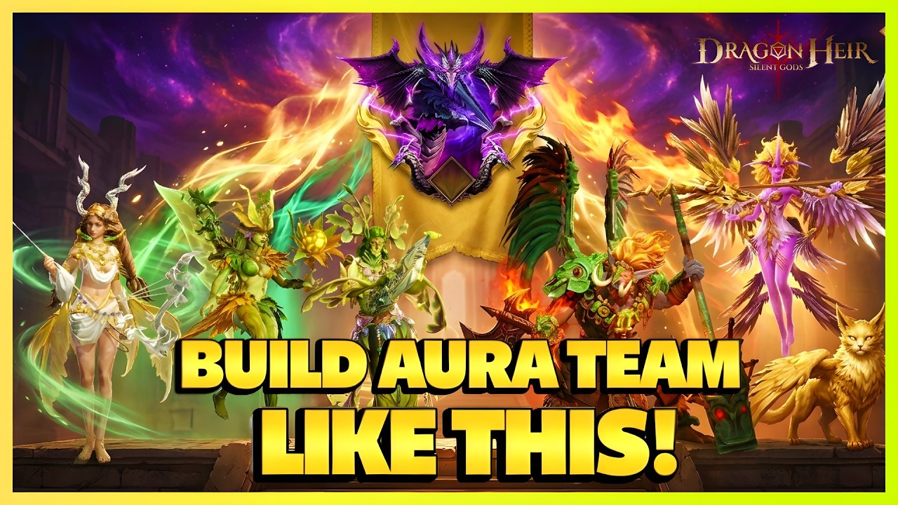 AURA Team Showcase - Best Build Revealed from RANK 1 Player | Dragonheir: Silent Gods x Dragonstride