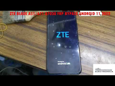 FRP BYPASS ANDROID 11 ZTE BLADE A71 GOOGLE BYPASS ZTE A7030