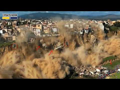 🚨Sicily Worse: Giant Landslide Engulfs Half of Sicily Today - Niscemi Cliff Cracked at an Alarm Rate