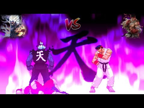 Oni Akuma Vs Ryu (MUGEN)