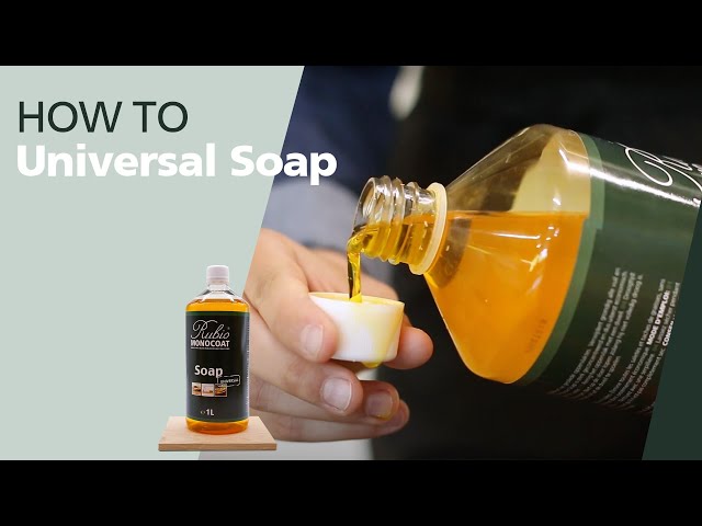 Come pulire il pavimento in legno duro con il Universal Soap