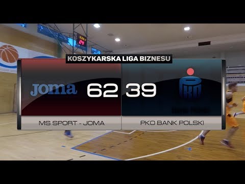 MS Sport - JOMA vs PKO Bank Polski - XIV kolejka - III Liga Warszawa - Koszykarska Liga Biznesu