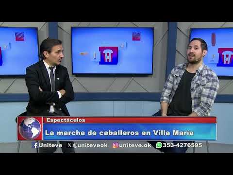 Marcha de caballeros en Villa María