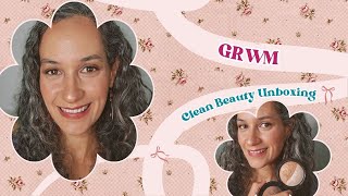 GRWM: Clean Beauty Unboxing - Luxury Skincare & Makeup Lemongrass Spa