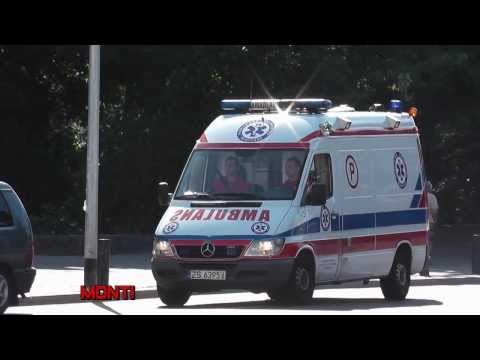 Ambulans EMS Szczecina (Stettin) (Wail) (HD)