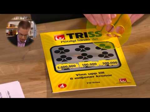 Triss: Conny Pers från Ludvika utgår från lägsta vinsten - Nyhetsmorgon (TV4)