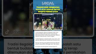 Begalan, Tradisi Pernikahan Banyumasan, Menampilkan Pikulan Berisi Perlengkapan Dapur sebagai Simbol